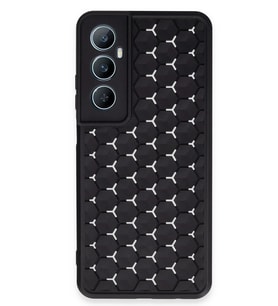 Durukar® Realme C65 Kılıf Petek Silikon Kapak - Siyah