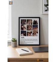 Kişiye Özel Fotoğraf Kolaj Çerçevesi Sevgiliye Aileye Arkadaşa Anlamlı Dekoratif Hediye