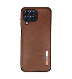 Samsung Galaxy M33 Kılıf Loop Deri Silikon - Kahverengi