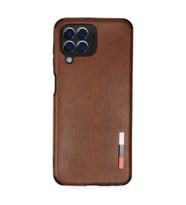 Samsung Galaxy M33 Kılıf Loop Deri Silikon - Kahverengi