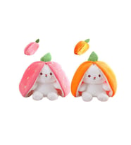 Peluş Şapkalı Havuç Peluş 32 Cm  - Mavi Su Dünyası (Pembe)