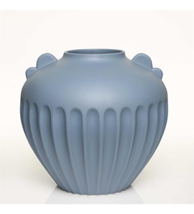 Vitale Antıque Mavi Vazo Kısa 27*27*24 Cm AK.JL0057