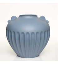 Vitale Antıque Mavi Vazo Kısa 27*27*24 Cm AK.JL0057