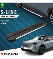 S-Dizayn Peugeot 5008 3 Elektrikli S-Line Aluminyum Yan Basamak 203 Cm 2024 Üzeri A+ Kalite