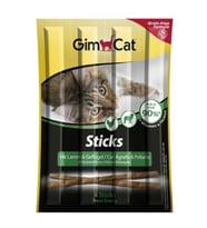 Gimcat Kuzu Etli ve Tavuklu Tahılsız Kedi Ödül Çubukları 4lü 20 gr.