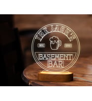 BK Gift Kişiye Özel Bar Tasarımlı Led Lamba, Gece Lambası, Ev Dekorasyonu, Işıklı Pleksi Biblo-6