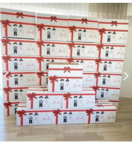 Kolix İsim Etiketli Çeyiz Kolisi Gelin Karton Koli Kutu Ambalaj 57x25x33 cm 25 Adet