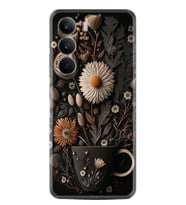 Realme C75 Kılıf Boutique Baskılı Resimli Kahve Çiçek Pcode -095