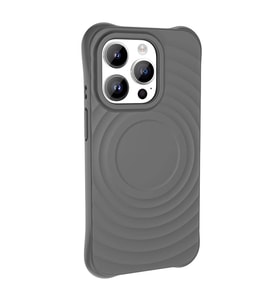 Lexroo iPhone 14 Pro M-safe Şarj Özellikli Airbagli Mat Görünümlü Hepi Kılıf - Gri