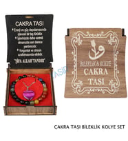KUTULU KOLYE BİLEKLİK SETİ ÇAKRA TAŞI