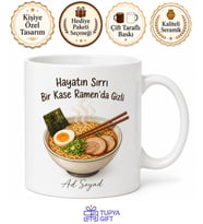 Ramen Sever Yazılı Baskılı Kupa Bardak Hediye Ramen Lover Porselen Mug