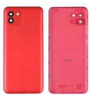Samsung Galaxy A03 - SM-A035 FULL Kasa Arka Kapak Takım KIRMIZI