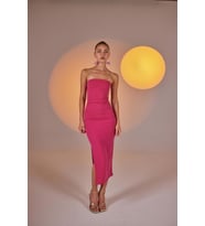 Markano Bodycon Elbise Pembe