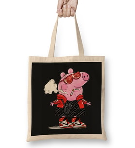 Peppa Pig Bez Çanta Uzun Saplı