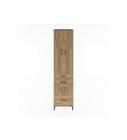 Hyperion Dolap 5 Raflı 3 Çekmeceli 4 Kapaklı 60x44x243 Çam-Çam