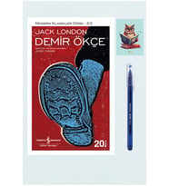 Demir Ökçe - Jack London - İş Bankası - Büro Mavi Tükenmez Kalem (Krem)
