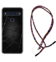 TCL 10L 10 Plus 10SE 20E 20SE 30 L7 Kılıf Boyun Asklı Rasta Silikon Dikenli Tel 1779