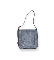 Kot Kumaş Omuz Çantası, Gri Denim, Ayarlanabilir Askılı (Mavi)