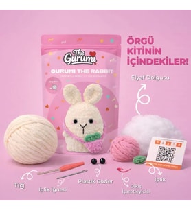 The Gurumi Tavşan Örgü Öğrenme Kiti (TG003)