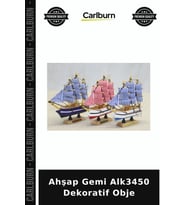Özel Üretim Dekoratif Hediyelik Salon Masaüstü Tasarım Ahşap Gemi Alk3450