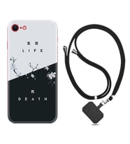 Apple iPhone 5 6 7 8 Plus Se XR Kılıf Boyun Askılı Silikon Life and Death 1339