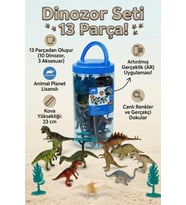 Animal Planet 13 Parça Kovalı Dinozor Figürleri ve Aksesuarlı Oyun Seti