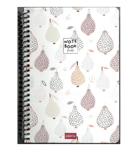 PAPİRÜS FRUTTİ SERT KAPAK SPİRALLİ 16X23 120YP. ÇİZGİLİ DEFTER
