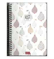 PAPİRÜS FRUTTİ SERT KAPAK SPİRALLİ 16X23 120YP. ÇİZGİLİ DEFTER