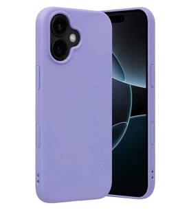 iPhone 17 Nano içi Kadife Silikon - Lila