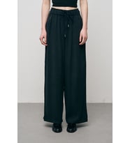 Kadın Basic Modal Bol Paça Beli Lastikli Dökümlü Pantolon (Siyah)