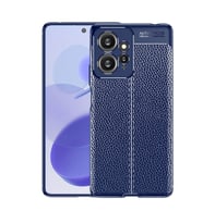 Xiaomi Redmi Note 12 4G Kılıf Zore Niss Deri Desenli Silikon Kılıf (Lacivert)