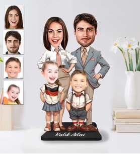 Kişiye Özel Aile Model Ahşap Biblo-71