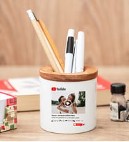 Kişiye Özel Youtube Tasarım Fotoğraflı Kalemlik