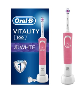 Oral-B Vitality 100 3D White Quadrant Timer S¸arjlı Dis¸ Fırc¸ası