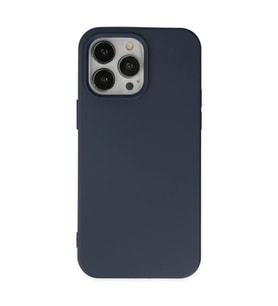 Apple İphone 15 Pro Kılıf Nano İçi Kadife Silikon - Lacivert