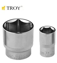 TROY 26193 1/2” Lokma (Ölçü 21mm-Çap 27,8-Uzunluk 38mm) (Metal)