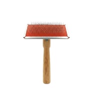 Ahşap Saplı Paslanmaz Telli Profesyonel Kedi Ve Köpek Fırçası