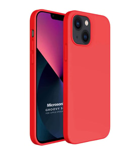Microsonic Apple iPhone 13 Mini Kılıf Groovy Soft Kırmızı