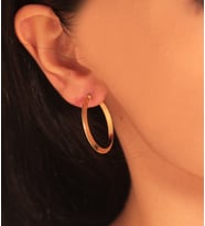 Kalın Klasik Model Küpe (HKP1558)