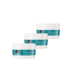 Anew BHA Cilt Tonu Görünümünü Düzgünleştiren Peeling Etkili Pedler 30 pcs. Üçlü Set