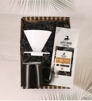 V60 Dripper Filtre Kahve Demliği & Seramik Kupa Bardak & Filtre Kahve Hediye Seti