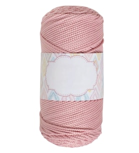 Makrome İpi 3mm Polyester Açık Pembe