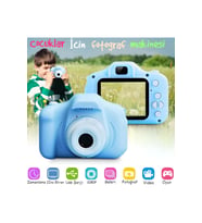 Mini Retro Fotoğraf Makinesi Çocuk İçin Vintage 1080P SD Kart Girişli HD 2.