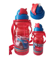 Erkek Çocuk Matara 500ml Kırmızı 1 Adet Extreme Speed Kırmızı Suluk Plastik Su Matarası