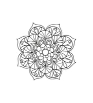 DBSanatevi Mandala Çiçek Tablo 60 X 60 Cm