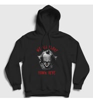 Presmono Unisex Siyah Float Pennywise Stephen King It Kapüşonlu Sweatshirt 371420tt
