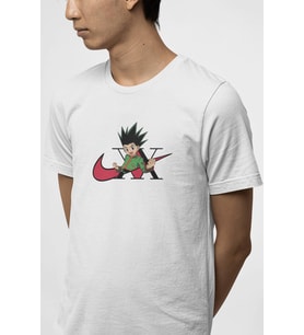 Hunter X Hunter Gon Minimal Logo Tişört (Beyaz)