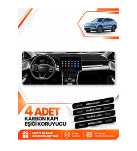 BYD SEAL U DM (2024-SONRASI) Uyumlu Ön Torpido Koruma Kılıfı Halısı - Siyah Gri