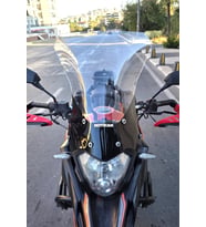 MOTOCAM Mondial Rx3 İ Evo Ön Cam 2015-2022 Model 52cm Şeffaf Renkli 4mm UZUN