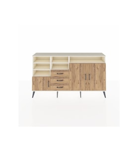 Arges Konsol 7 Raflı 3 Çekmeceli 3 Kapaklı 176x30x99 Aytaşı-Çam